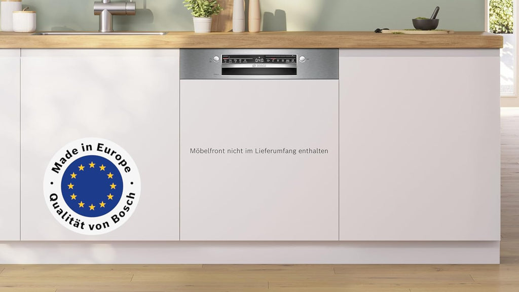 Bosch SMV4ETX08E, Serie 4, Smarter Geschirrspüler Vollintegriert 60 cm, Besteckkorb, Spülmaschine mit Programmassistent, besonders Leise, Rackmatic, Automatische Türöffnung, InfoLight, AquaStop