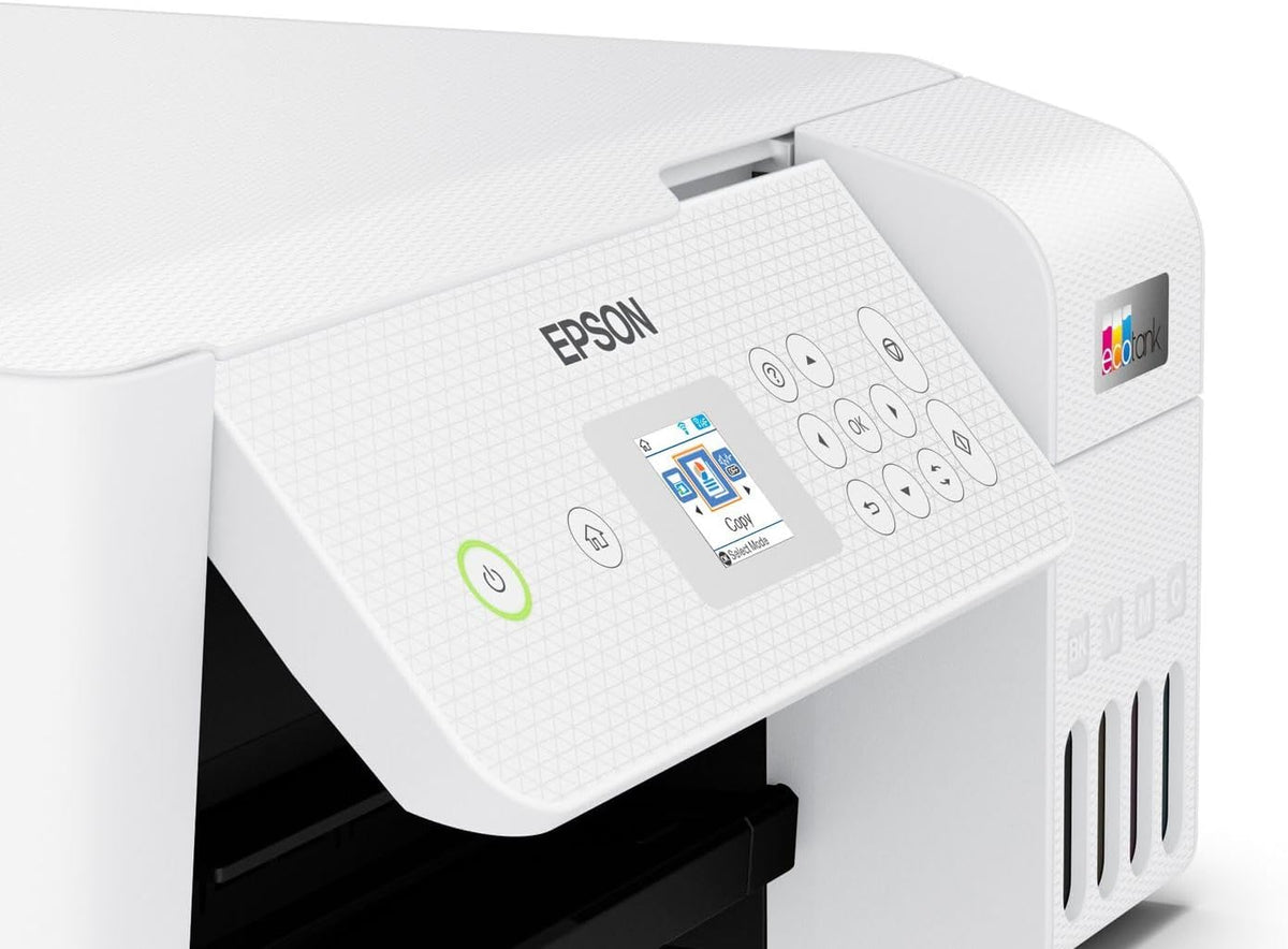 Epson EcoTank ET-2826 A4-Multifunktions-Wi-Fi-Tintentankdrucker, mit einem im Lieferumfang enthaltenen Vorrat an Tinten bis zu 3 Jahren