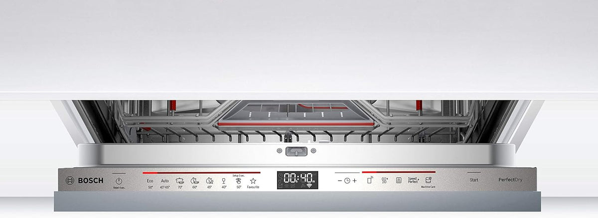 Bosch Hausgerte SMV6ZCX49E Serie 6 er Geschirrspüler Vollintegriert, Besteckschublade, Silence Programm besonders leise, PerfectDry mit Zeolith trocknet sogar Kunststoff