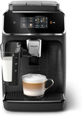 Philips Serie 2200 Kaffeevollautomat – Klassischer Milchaufschumer, Intuitives Touchdisplay, mattes Schwarz (EP2220/10)