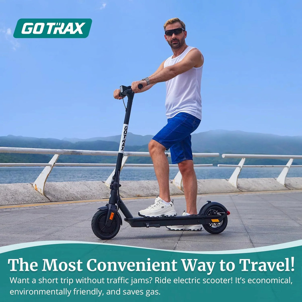 Patinete eléctrico para adultos, ruedas neumáticas de 8.5 pulgadas, alcance máximo de 14/18 millas, velocidad máxima de 15.5/18 MPH, motor de 300 vatios, con control de crucero, plegable