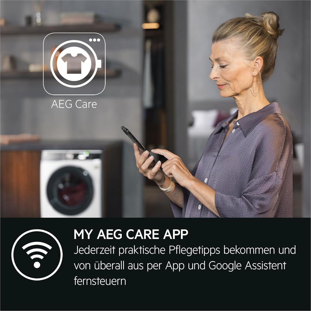 AEG L7WBA60680 Waschtrockner / DualSense - schonende Pflege / 8 kg Waschen / 5 kg Trocknen / D / energiesparend / Mengenautomatik / Nachlegefunktion / ProSteam - Auffrischfunktion / 1600 U/min Weiß