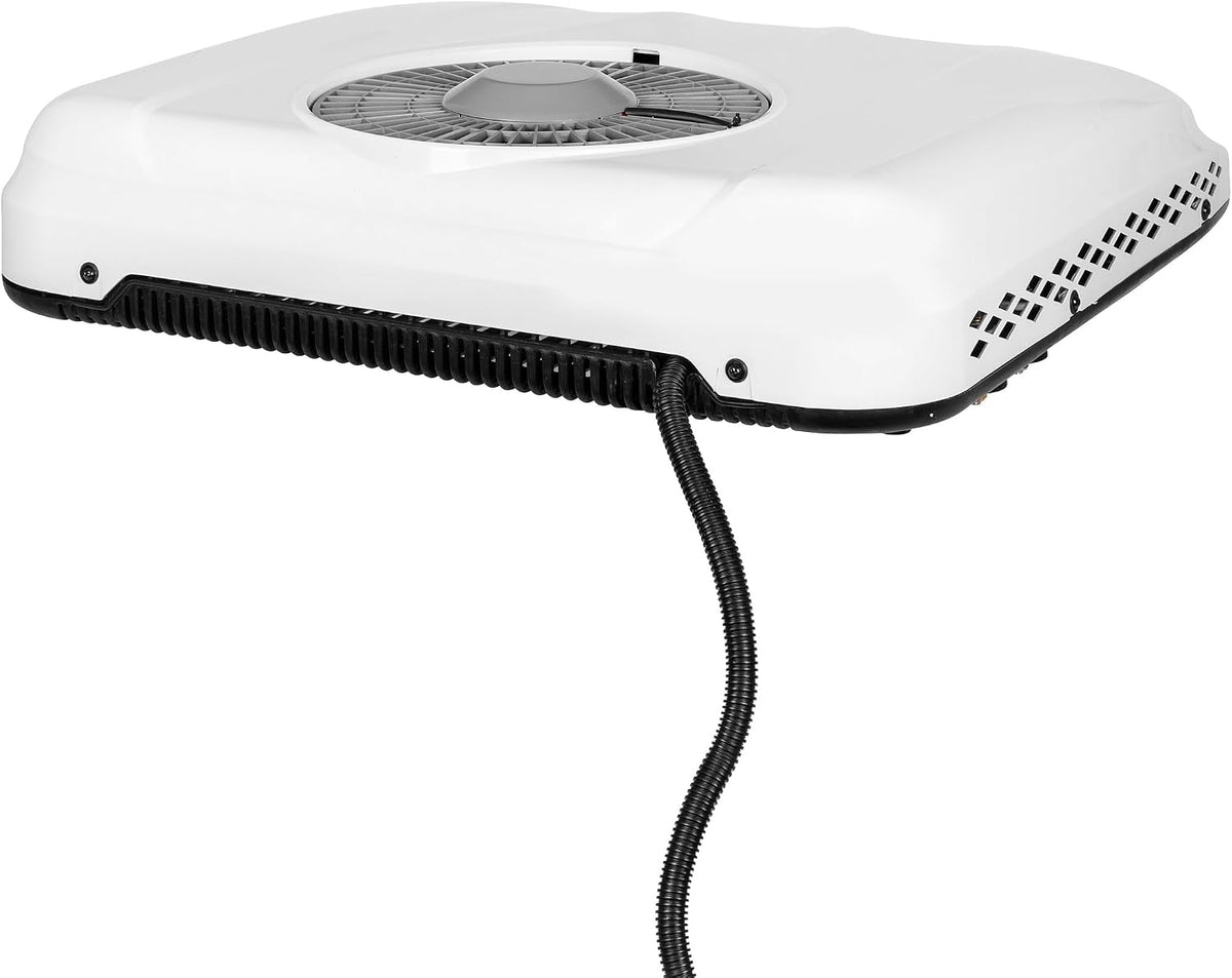 Dachklimaanlage, Standklimaanlage 12V 1800W StandHeiz Kühlleistung, Elektrisch, R134a Vorbefüllt – Kompakte Klimaanlage für Bagger, Traktor & LKW – 750W, 60dB Leise