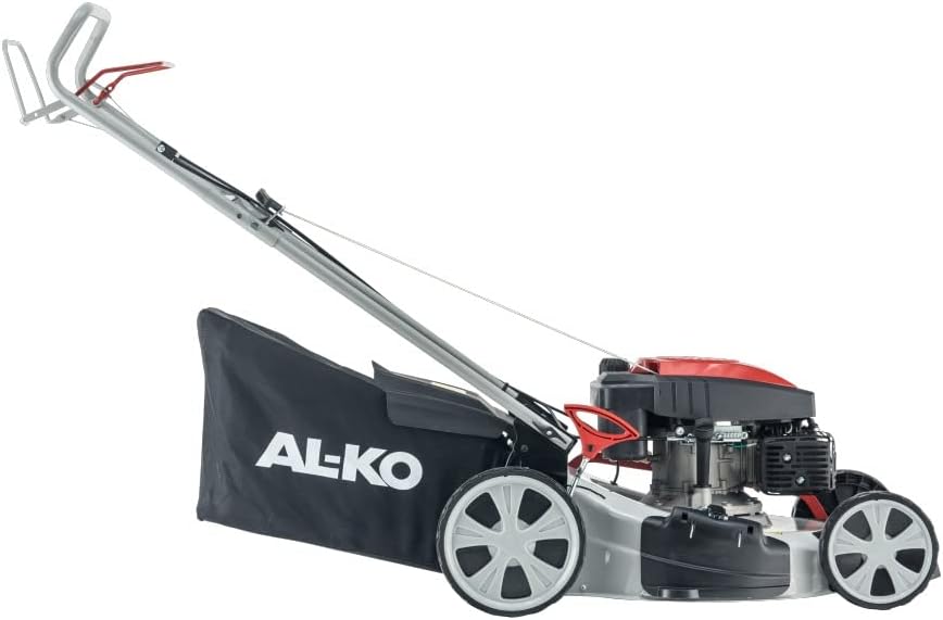 AL-KO Benzin-Rasenmäher Easy 5.10 SP-S (51 cm Schnittbreite, 2.3 kW Motorleistung, zentrale Schnitthöhenverstellung, Robustes Stahlblechgehäuse, mit Hinterrad-Antrieb, für Rasenflächen bis 1800 m²)