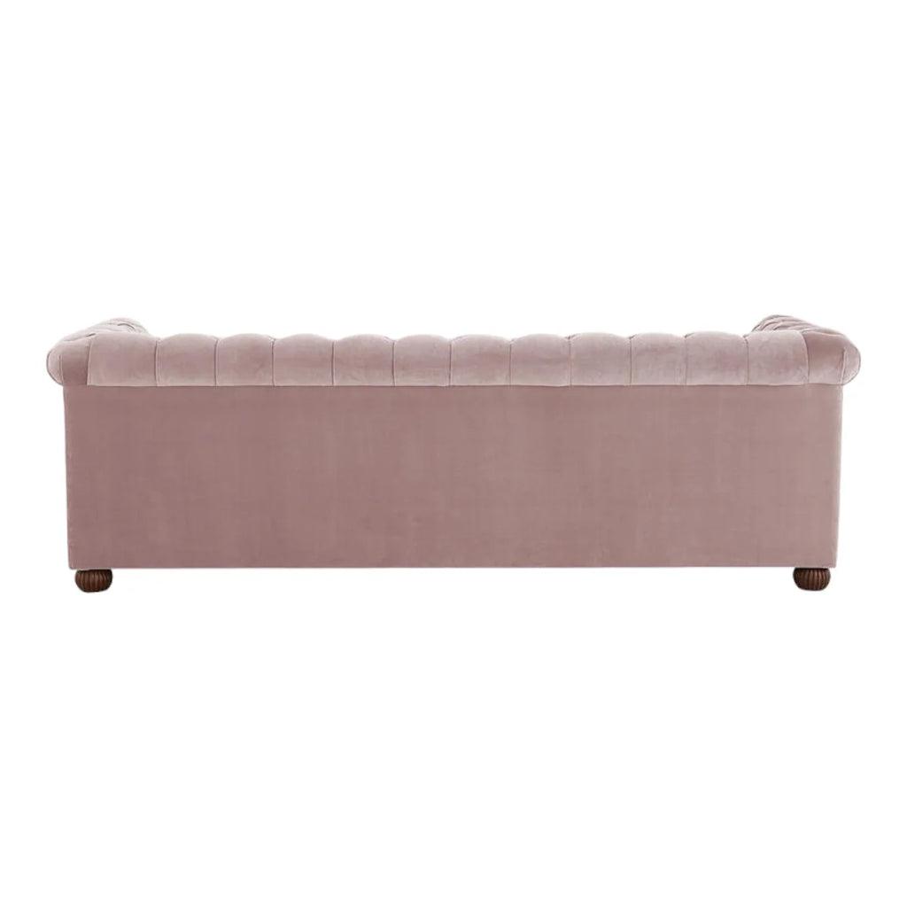 Brenna 3 Seater Teak Wood Fabric Sofa
