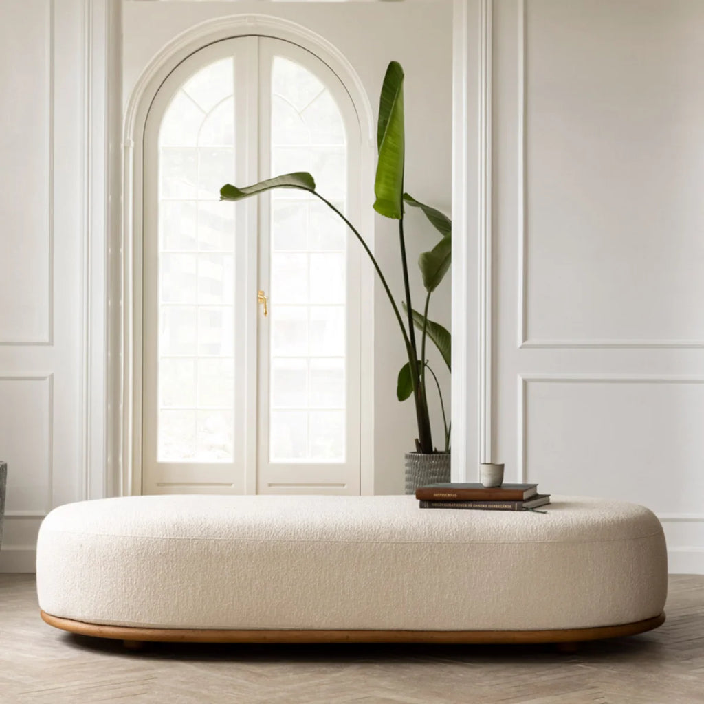 Cara Oak Ottoman