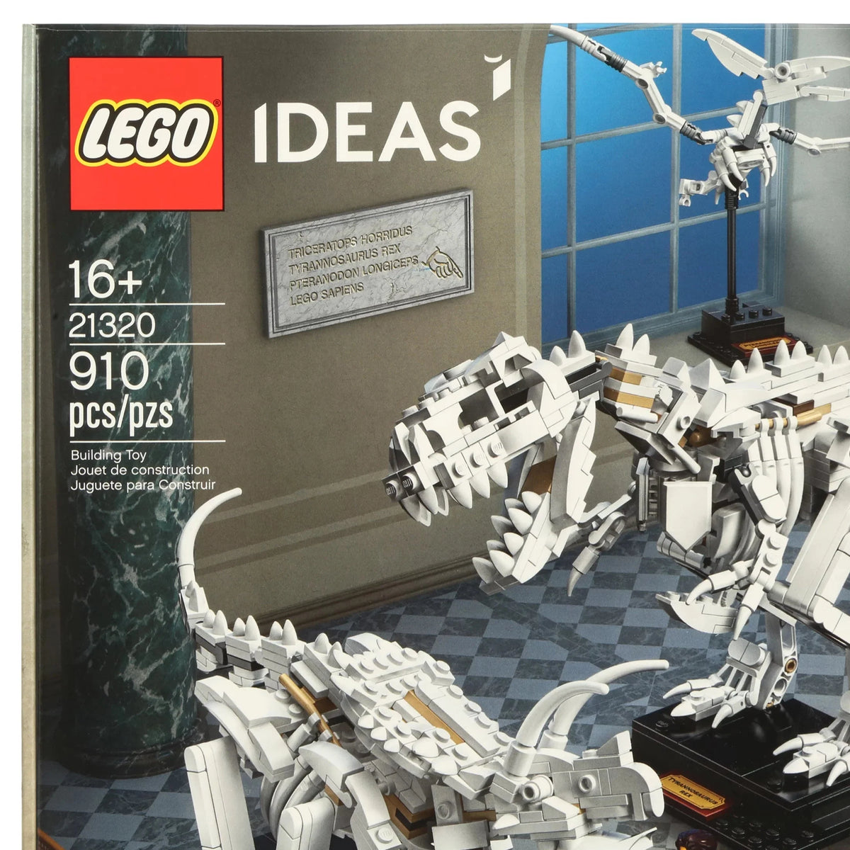 LEGO Ideas 21320 Fósiles de Dinosaurios – Set de Construcción (910 Piezas)