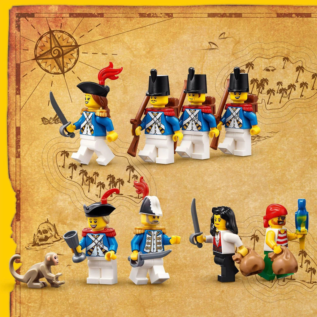 LEGO – Icons Fortaleza Eldorado con Kit de Construcción de Barco Pirata 10320