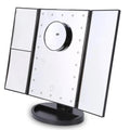 Espejo de Maquillaje Iluminado Espejo de Tocador Inteligente con Luces, 10X de Magnificación, Ajustable, 22 Luces LED