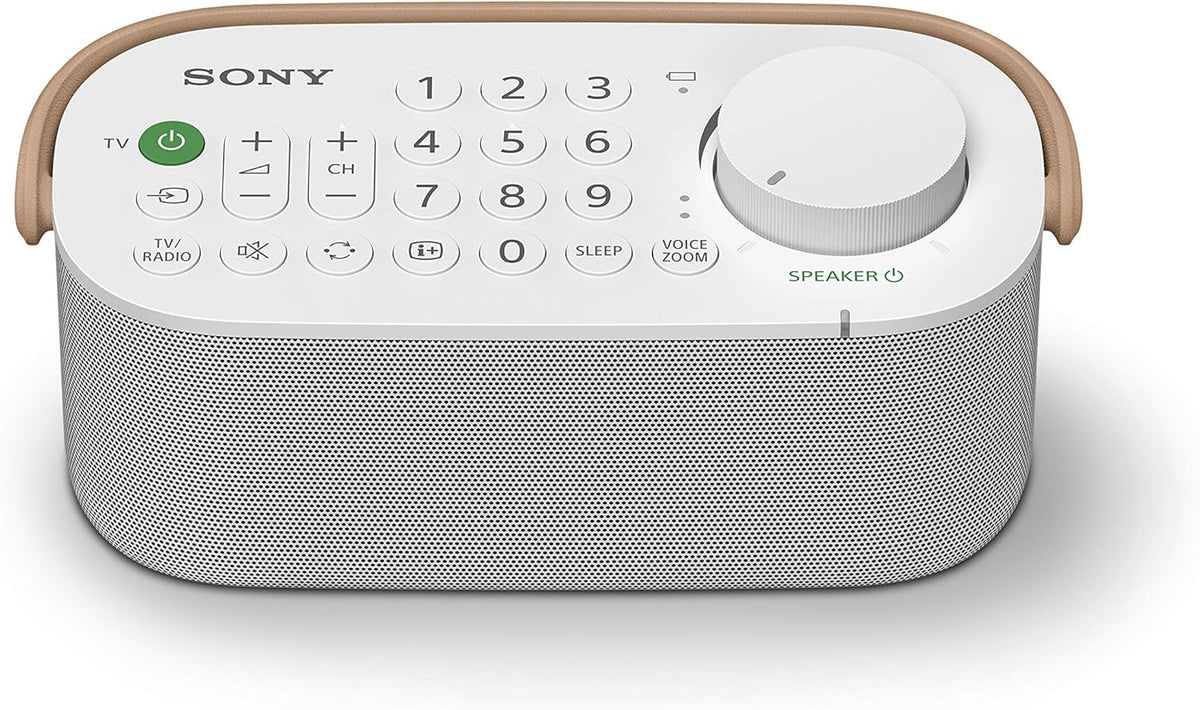 Sony Kabelloser Tragbarer TV-Lautsprecher für Hörgeschädigte und Senioren - Weiß (SRSLSR200.CE7), Einheitsgröße