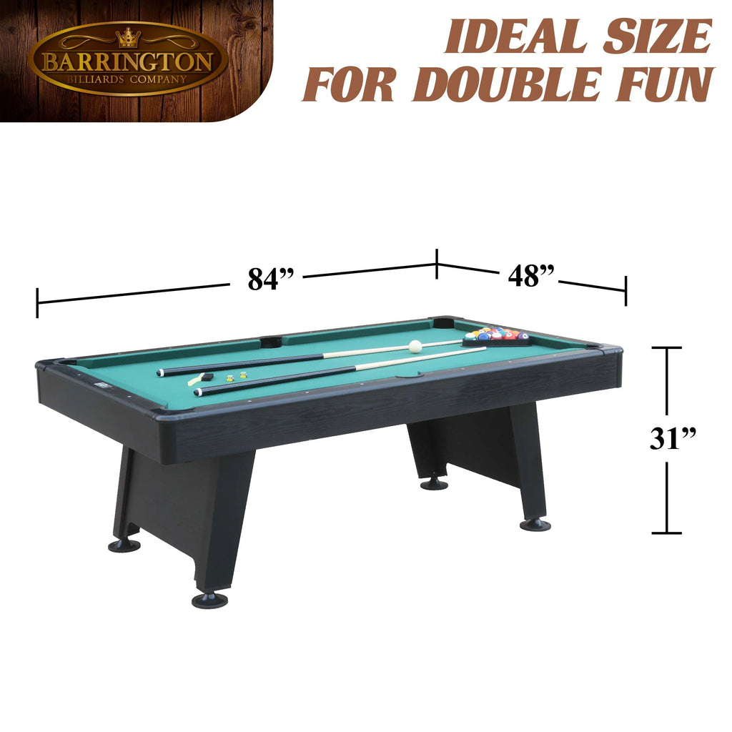 Mesa de Billar Barrington Arcade de 84" con Juego de Dardos de Regalo, Verde