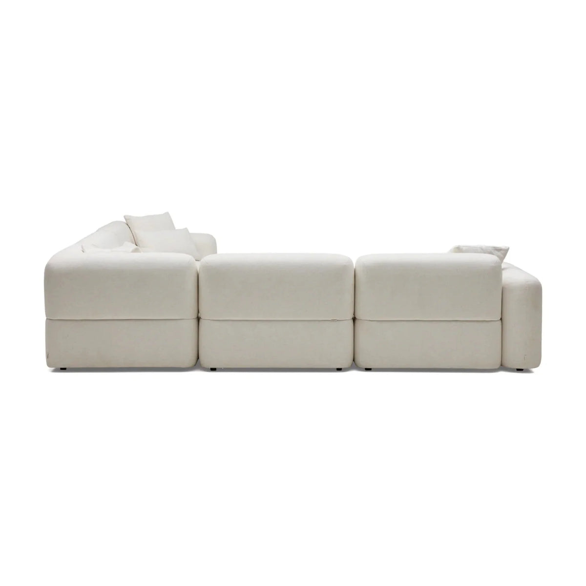 Nismaaya Pascal Modular Sofa Ivory White 5 Seater Corner