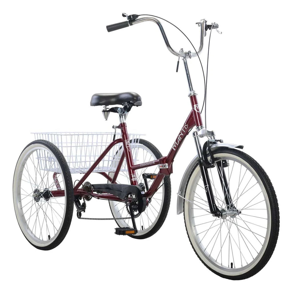 Triciclo Plegable para Adultos Mantis Tri-Rad de 24'' y 6 Velocidades