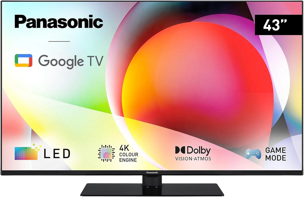 Panasonic TN-43W70AEZ, Série W70 43 Pouces 4K Ultra HD LED Smart TV, 2024, Assistant Google, Chromecast, Dolby Vision & Atmos, Mode Jeux, Bluetooth, pour Une expérience visuelle exceptionnelle