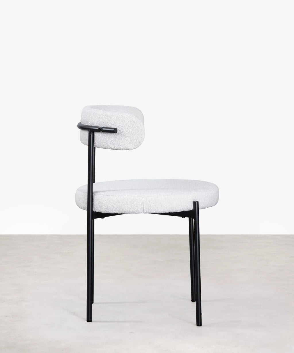 Silla de Comedor en Tela y Metal Alexia