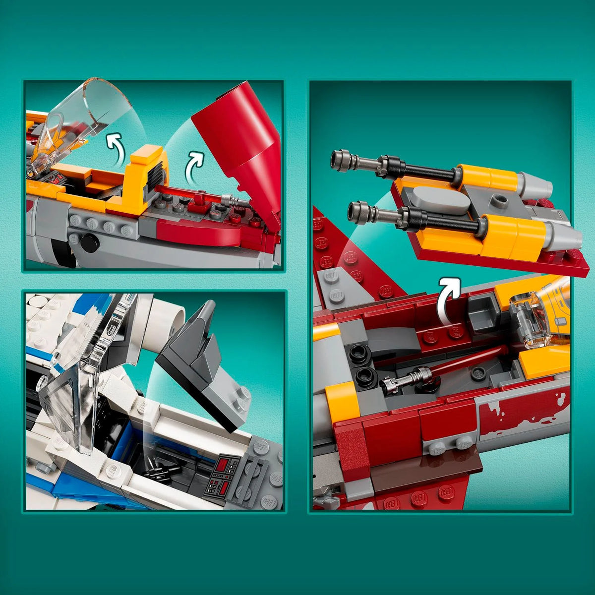 LEGO Star Wars: Ahsoka New Republic E-Wing vs. Starfighter de Shin Hati 75364
