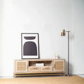 Nismaaya Summer Rattan Doors & Drawers TV Unit | Nismaaya Summer Rattan Doors & Drawers Console Table