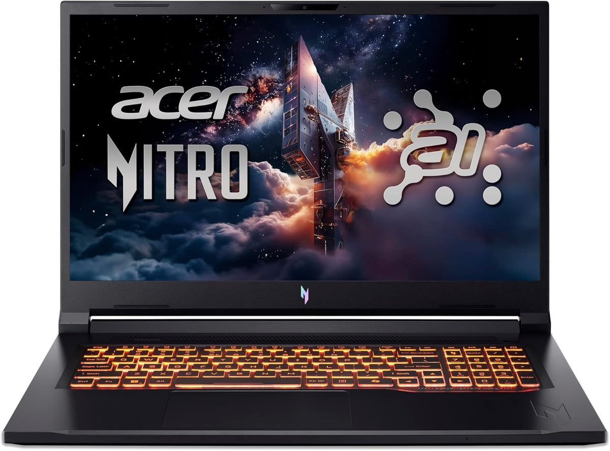acer Nitro V 17 AI (ANV17-61-R3KD) Gaming Laptop, Copilot+ PC, 17" FHD IPS 144Hz Display, AMD Ryzen AI 9 365, 32 GB RAM, 1 TB SSD, NVIDIA GeForce RTX 5070, Windows 11, QWERTZ Tastatur, schwarz