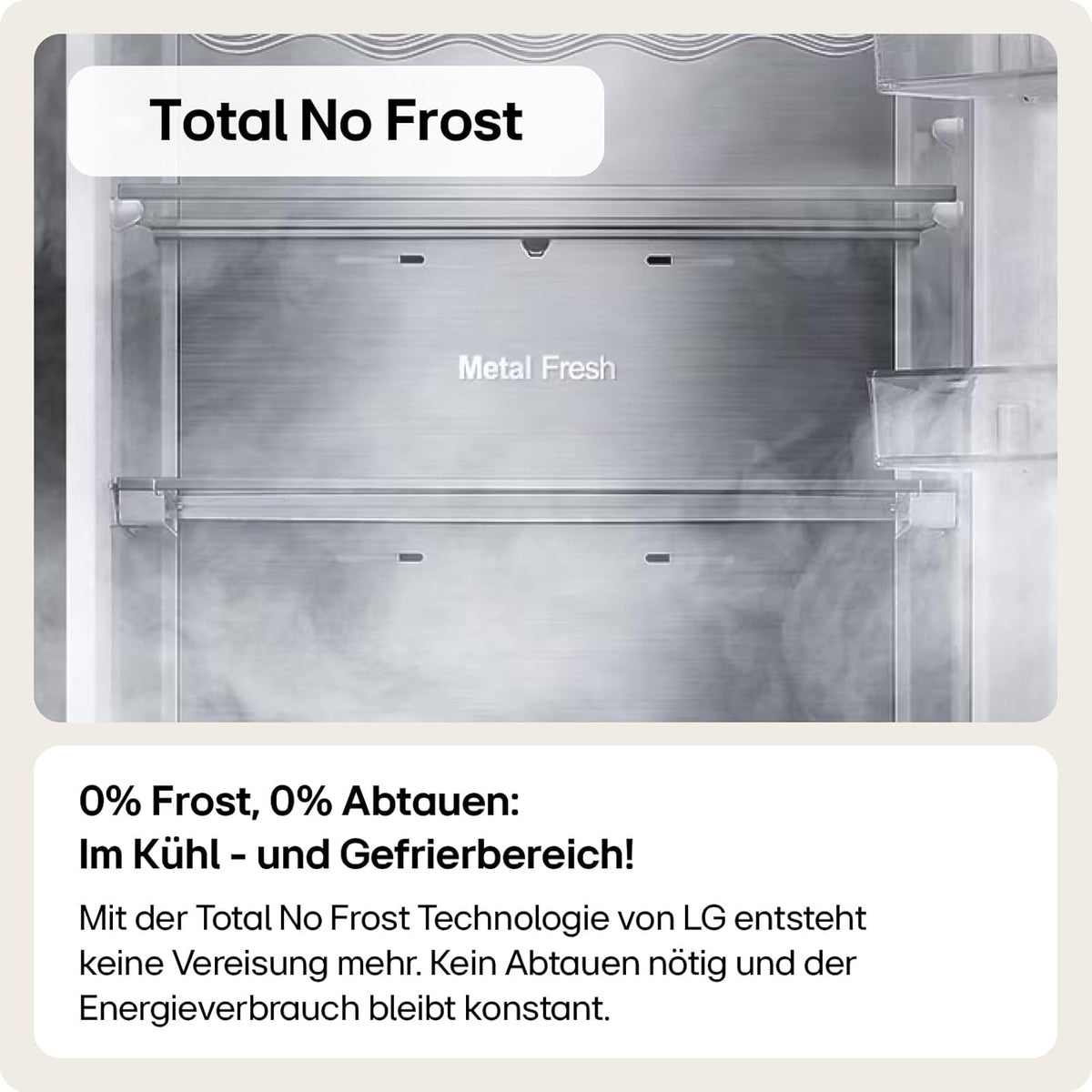 LG GSGV81PYLL Side by Side Kühlschrank, Klasse E, 635 L, Instaview, Kühlschrank mit Gefrierfach, Eis-, Crushed Ice- Wasserspender, Total NoFrost, Smart Inverter Kompressor, Wi-Fi