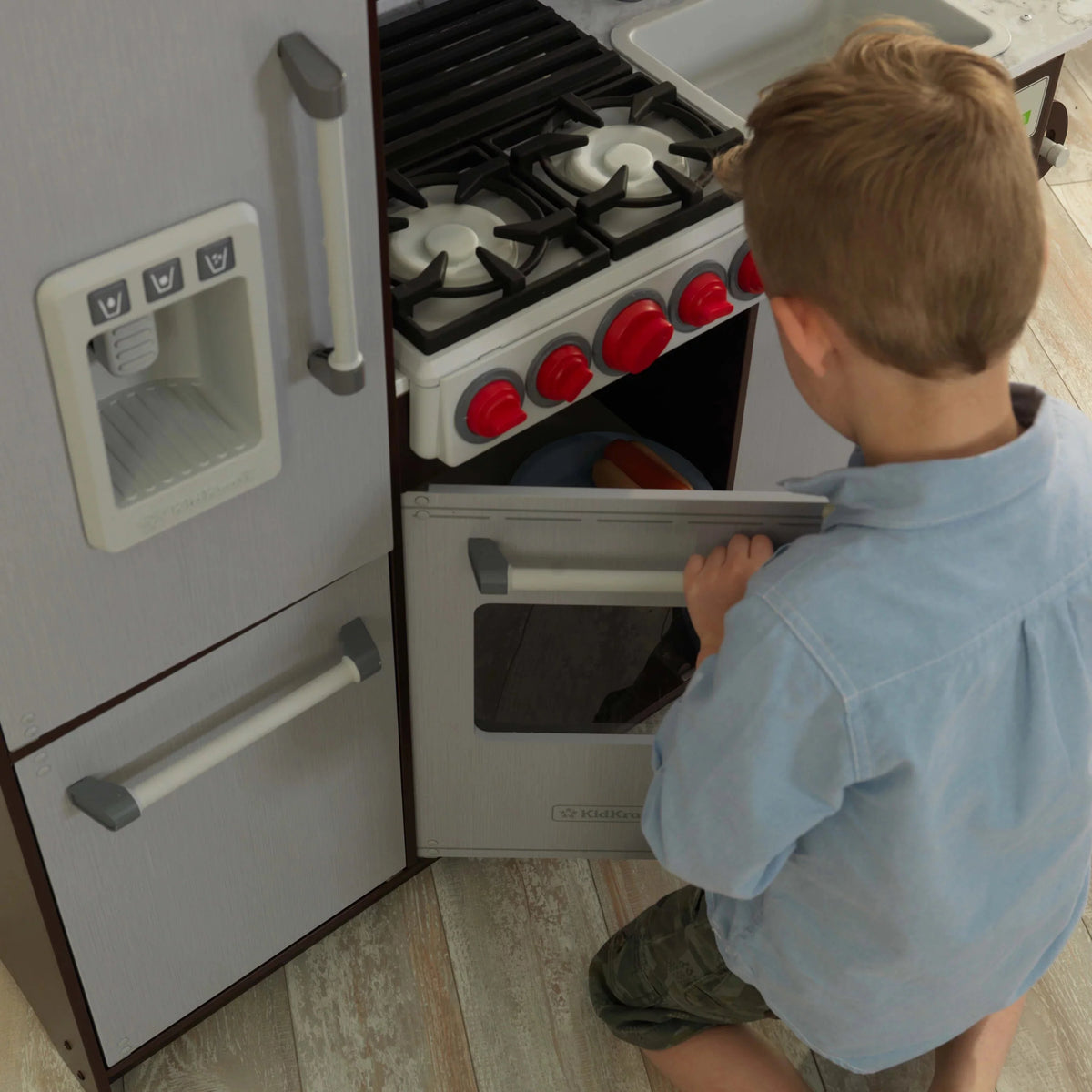Cocina de Juego KidKraft Uptown Elite Espresso con Luces y Sonidos
