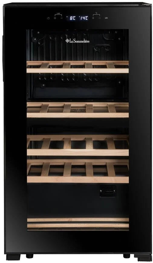 LA SOMMELIERE Cave de mise à température double zone SLS32DZBLACK 32 Bouteilles