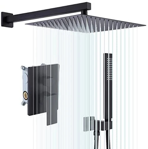 Sistema de Ducha KES con Cabezal de Ducha Rain de 12 Pulgadas