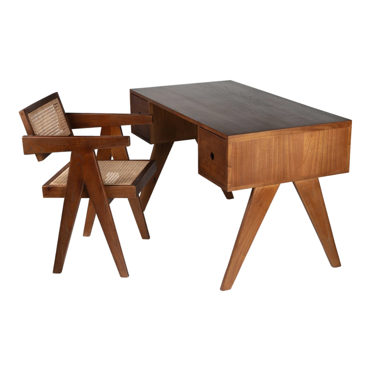 Maree Solid Teak Wood Office Desk