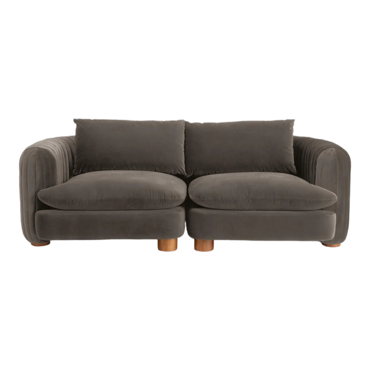 ComfyTrio 2 Seater Teak Wood Sofa