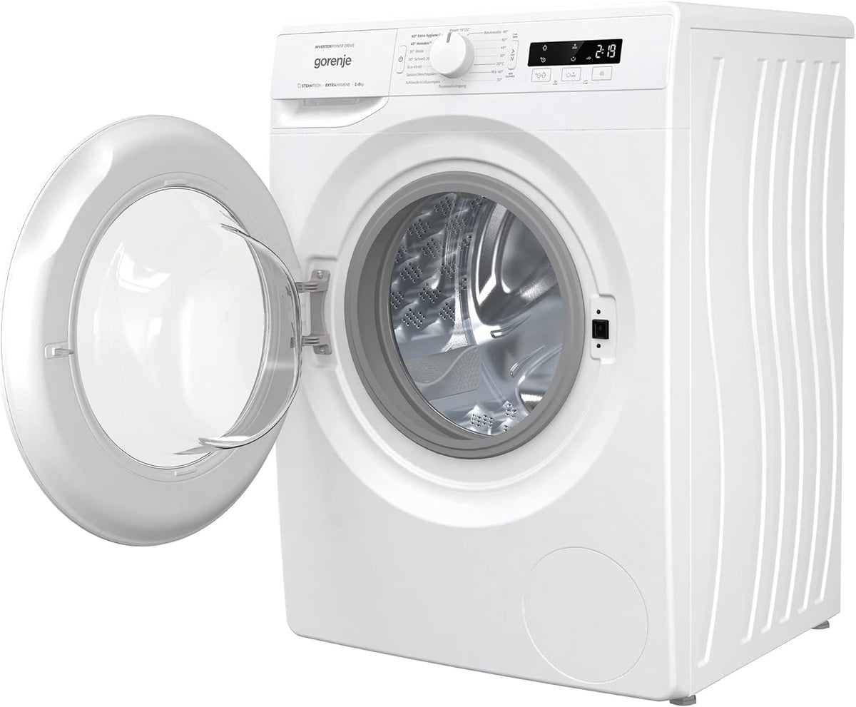 GORENJE WNPI84APS Waschmaschine LED Display Inverter PowerDrive Motor AquaStop Dampffunktion 16 Programme