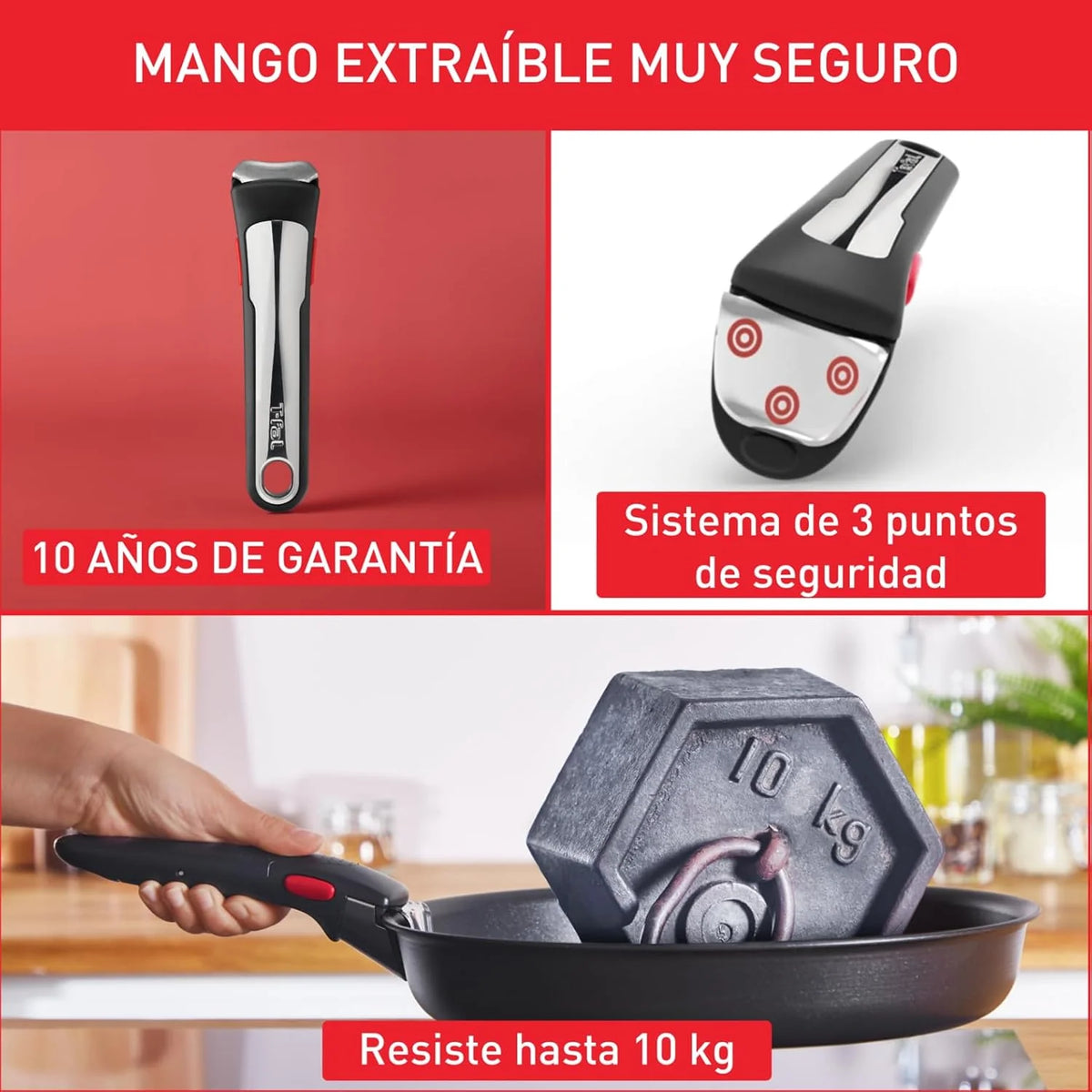 Tefal Ingenio Emotion Set of 3 Frying Pans 22/24/28 cm + 3 Saucepans 16/18/20 cm + Stew Pot 24 cm + Wok 26 cm + 12 Accessories | Induction Safe, Non-Stick, Dishwasher and Oven Safe
