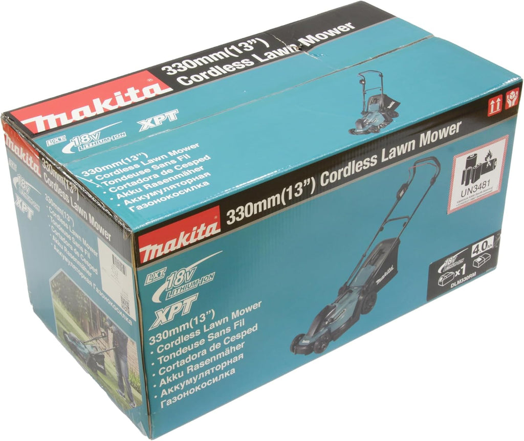 Makita DLM330Z Akku-Rasenmäher 18V (ohne Akku, ohne Ladegerät), Petrol