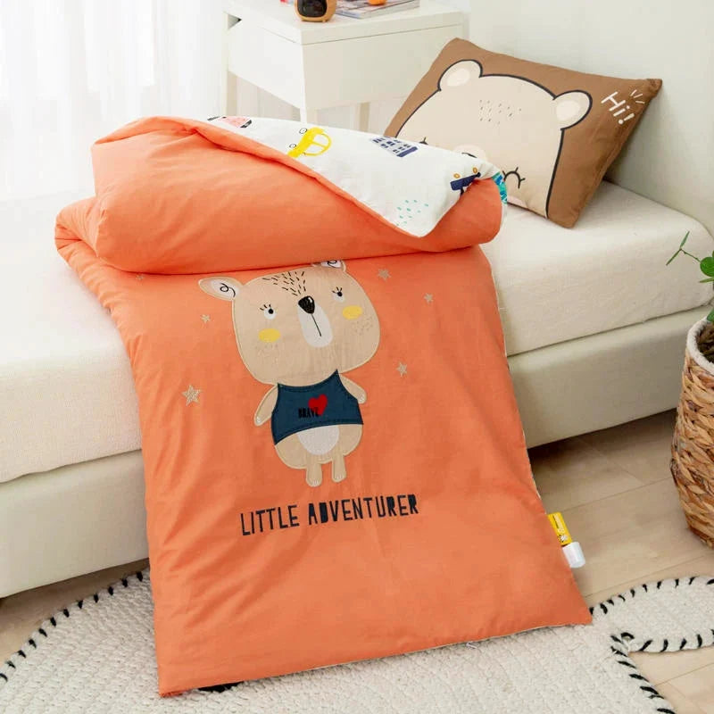 Kit de Bordado con Apliques de Algodón para Bebé Osito