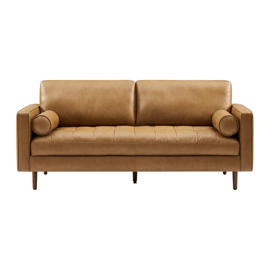 Patrice Leather 3 Seater Sofa