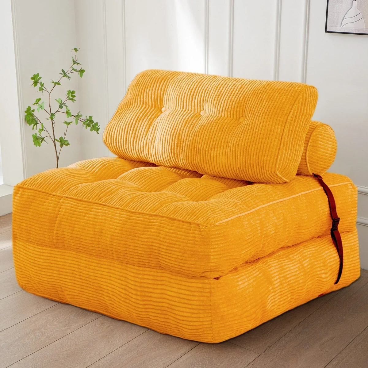 8 Corduroy Folding Couch Sofa Bed,Single