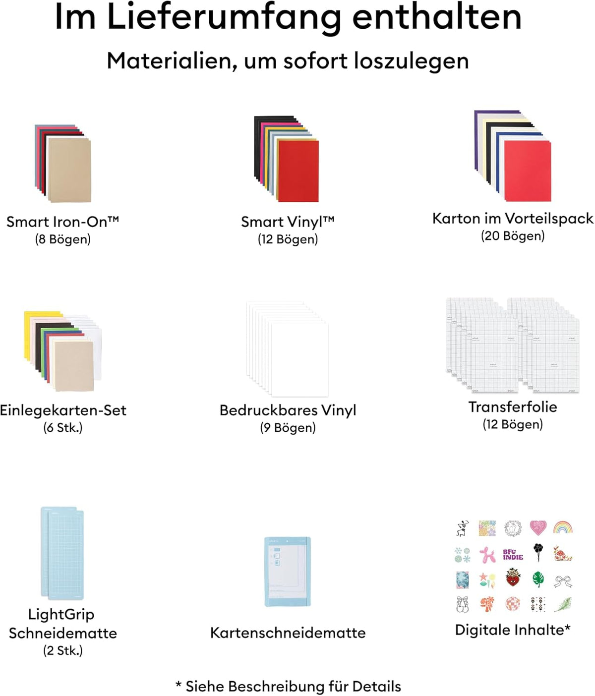 Cricut Joy™ 2 Ultimate Bundle + Digitale Inhalte, Intelligente kompakte Schneidemaschine mit Heißpresse für DIY-Bastelprojekte, individuelle Karten, Aufkleber & Etiketten