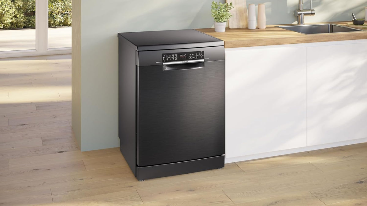 Bosch SMV4ETX08E, Serie 4, Smarter Geschirrspüler Vollintegriert 60 cm, Besteckkorb, Spülmaschine mit Programmassistent, besonders Leise, Rackmatic, Automatische Türöffnung, InfoLight, AquaStop