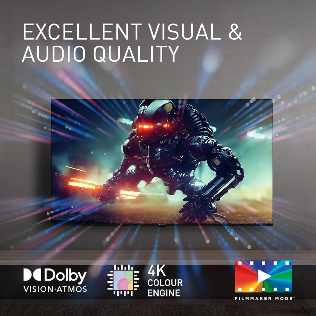 Panasonic TN-43W70AEZ, Série W70 43 Pouces 4K Ultra HD LED Smart TV, 2024, Assistant Google, Chromecast, Dolby Vision & Atmos, Mode Jeux, Bluetooth, pour Une expérience visuelle exceptionnelle