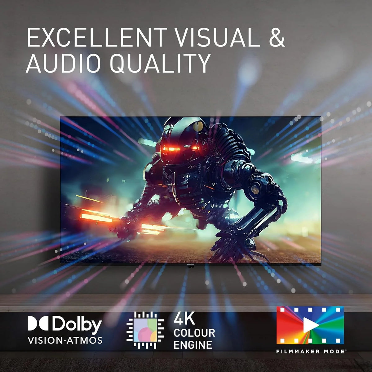 Panasonic TN-43W70AEZ, Série W70 43 Pouces 4K Ultra HD LED Smart TV, 2024, Assistant Google, Chromecast, Dolby Vision & Atmos, Mode Jeux, Bluetooth, pour Une expérience visuelle exceptionnelle
