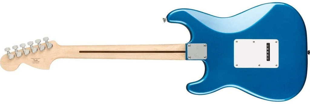Squier by Fender Affinity Series Stratocaster Pack, HSS, diapasón de arce, Lake Placid Blue