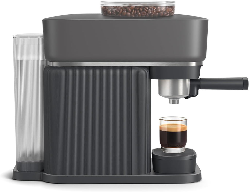 Philips Baristina Espressomaschine - Real Espresso- made simple. Kompakte Kaffeemaschine- Naturweiß mit weißem Siebträger- 16-bar-Pumpendruck- automatisches Mahlwerk- Cafe Crema (BAR300/00)