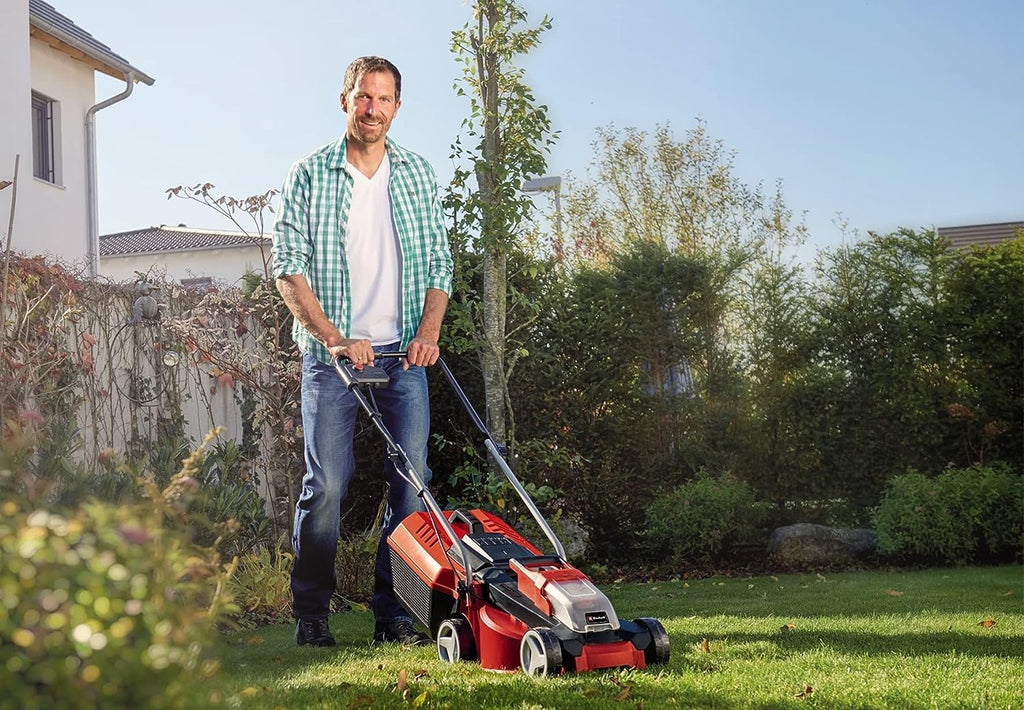 Einhell City Akku-Rasenmher GE-CM 18/30 Li Kit Power X-Change (18 V, 30 cm Schnittbreite, bis 150 m, Brushless, 25L Fangkorb, 30-70 mm Schnitthhe, inkl. 3,0 Ah Akku + Ladegert)