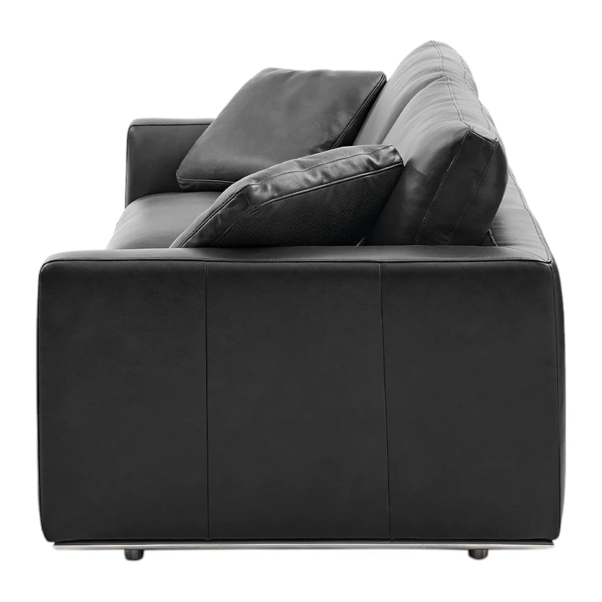 Petrit Leather 3 Seater Sofa