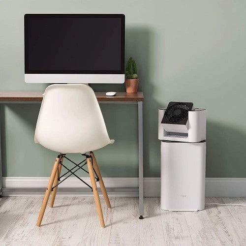 IRIS USA, Inc. DHM-DDC50 Deshumidificador con Ventilador Circulador, Blanco