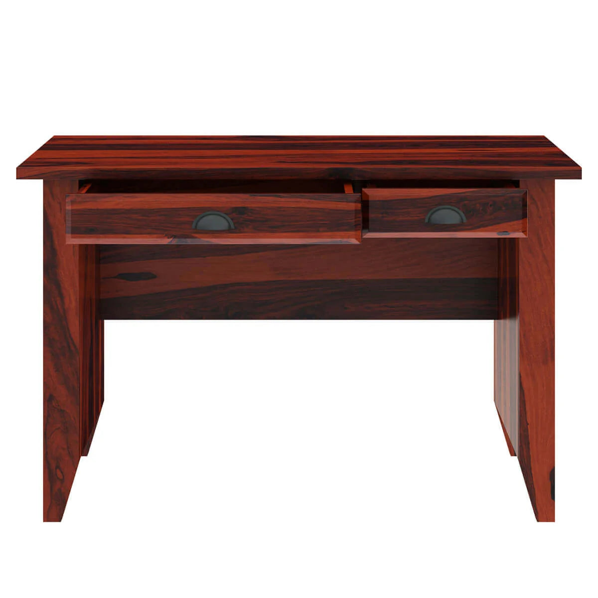 Adahy Solid Sheesham Wood 2 Drawer Study Desk