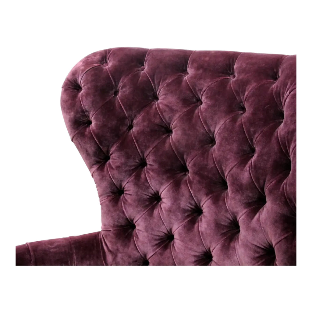 Nismaaya Aldous Wing Chair Purple
