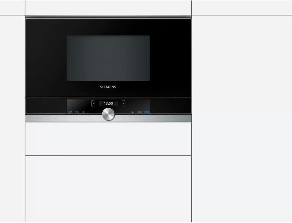 Siemens BF634LGS1 Mikrowelle, 900 W, 21 L Garraum, LED-Innenbeleuchtung, Edelstahl