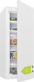 Clatronic® Gefrierschrank Nofrost | Energieklasse C | 143cm | Tiefkühlschrank | MultiAirflow | leise 39dB | bis zu -18°C | Türanschlag wechselbar | 161L Freezer | Gefrierschrank gross GS 200 weiß