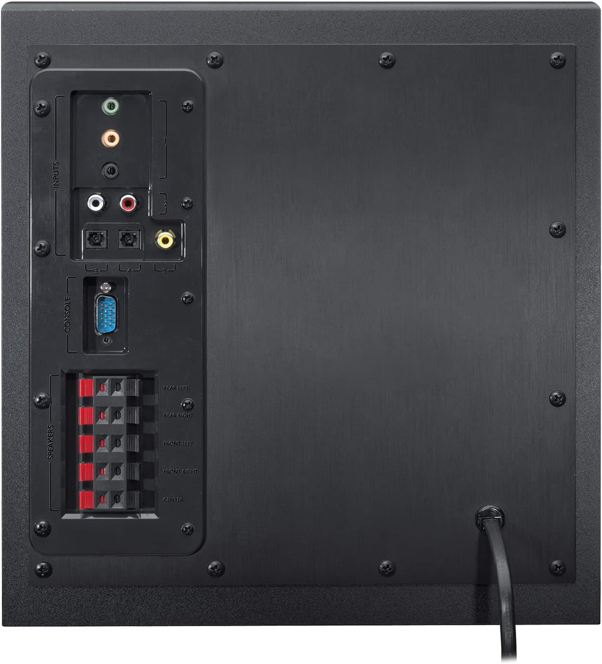 Logitech Z906 5.1 Sound System, Lautsprecher mit 1000 Watt Surround Sound, THX, Mehrere Audio-Eingänge, Fernbedienung, EU Stecker, PC/PS4/Xbox/Stereo-Anlage/TV/Smartphone/Tablet - Schwarz