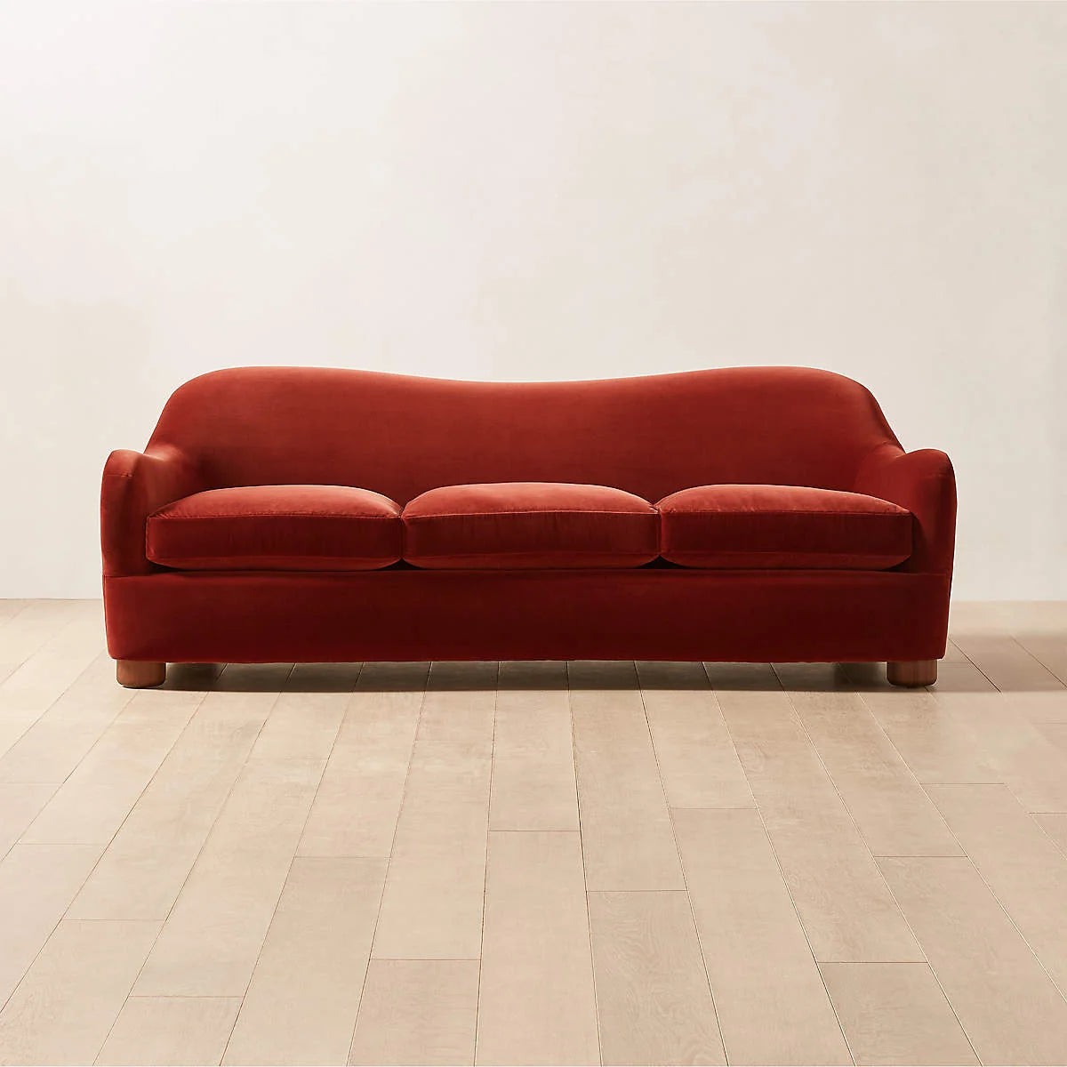 Alton 3 Seater Teak Wood & Fabric Sofa