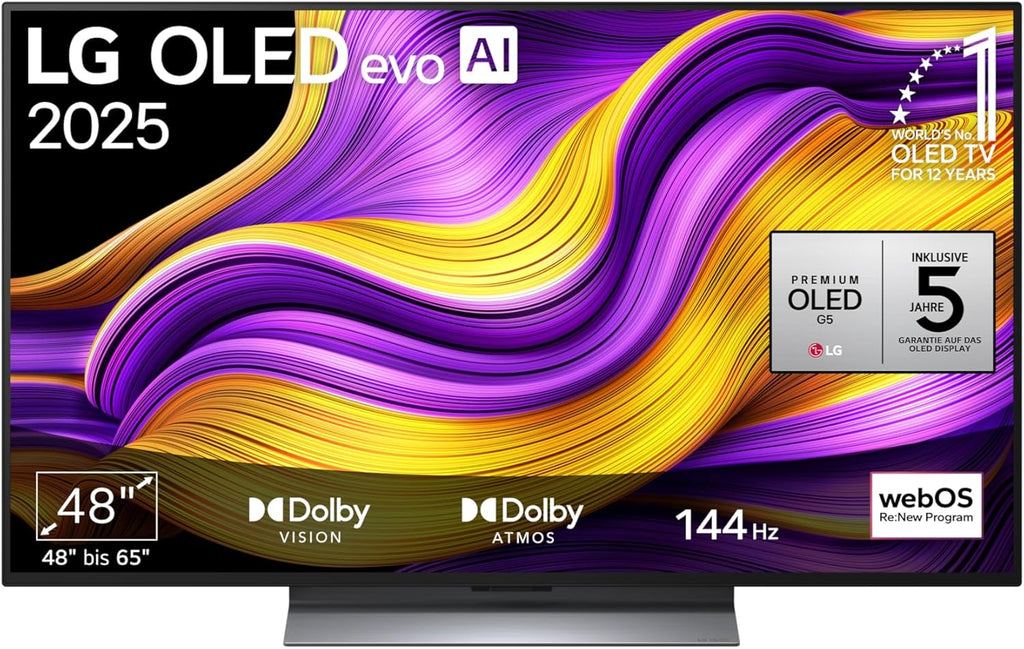 LG OLED48G56LS TV 48" (121 cm) OLED evo Fernseher (α11 4K AI-Prozessor, webOS 25, Dolby Vision, bis zu 120Hz) [Modelljahr 2025]